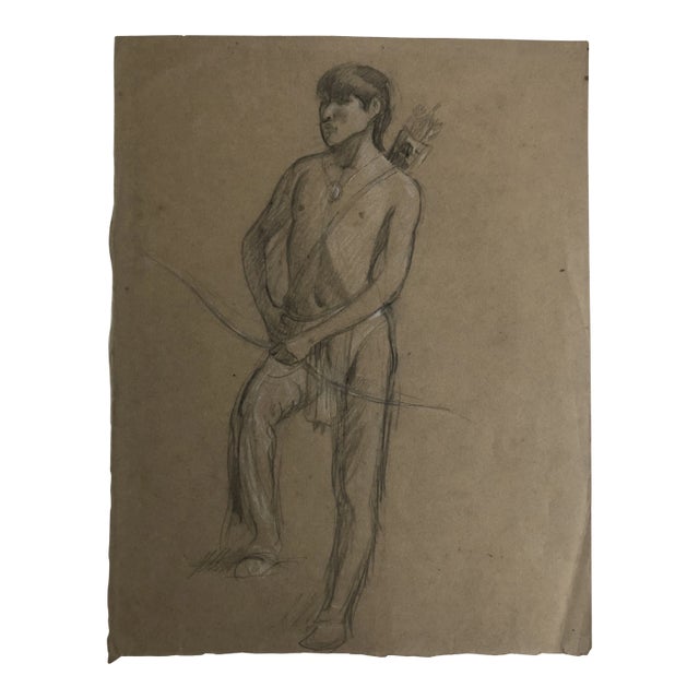 Double Sided Old West Portrait by Douglas Volk, C. 1890 For Sale