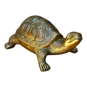 Vintage Burnished Brass Turtle