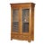 Antique Carved Oak Double Door Bookcase with Wine Rack 1920 For Sale