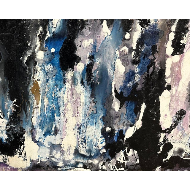 1960s Abstract Painting on Board by James L. Bruch For Sale - Image 9 of 9