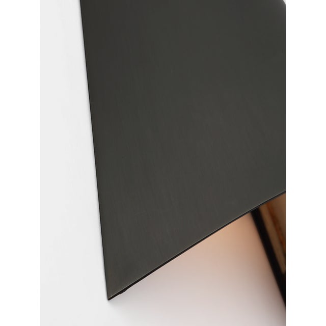 2020s Kelly Wearstler for Visual Comfort Signature Piel 9" Indoor/Outdoor Wall Wash in Bronze For Sale - Image 5 of 10