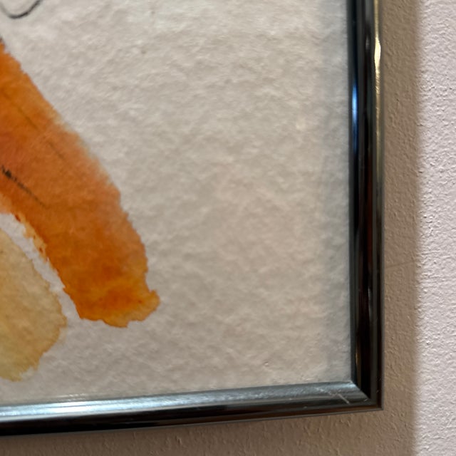 Michael Smiroldo — New Orleans Jazz Trombonist / Original Watercolor & Ink on Paper | Signed & Framed For Sale - Image 4 of 6