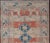 Tribal Tribal Medallion Design Vintage Turkish Oushak in Cream, Blue, and Terracotta 4'5 X 6'7 For Sale - Image 3 of 11