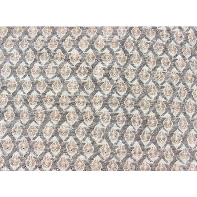 Antique Persian Tabriz Rug With Small-Scale All-Over Design and Gray Background 6'9 X 10'2 For Sale - Image 10 of 13