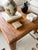 Vintage Restored Solid Wood Coffee Table With Parquet Top For Sale In Los Angeles - Image 6 of 8