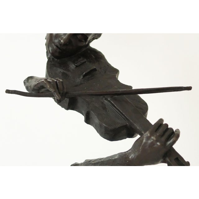 Salvador Dali, Black Violinist Sculpture, 1970s, Bronze For Sale - Image 4 of 14