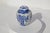 Late 20th Century Blue and White Asian Ginger Jar With Lid- Two Pieces For Sale - Image 10 of 11