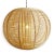 Large hand crafted rattan stick moon globe pendant light. Each may have variations in natural tones and handmade...