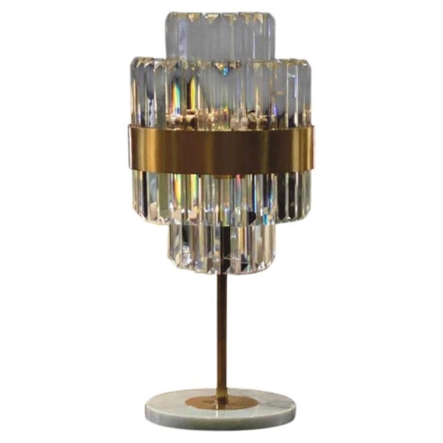 Collection Minerva Table Lamp in Metal and Crystal by Jago For Sale - Image 17 of 17