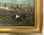 1940s Oil on Board | English Sporting Fox Hunt Steeplechase in Gilt Frame For Sale - Image 4 of 5