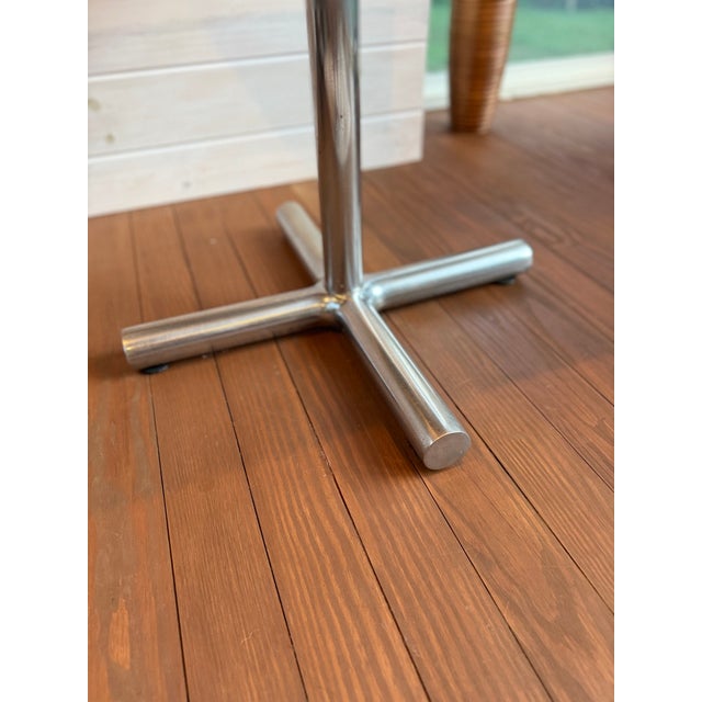 Vintage Diner Table Base With Solid Teak Top For Sale - Image 10 of 11