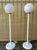 A Pair of Postmodern White Lollipop Floor Lamps. Circa 1980s For Sale - Image 4 of 18