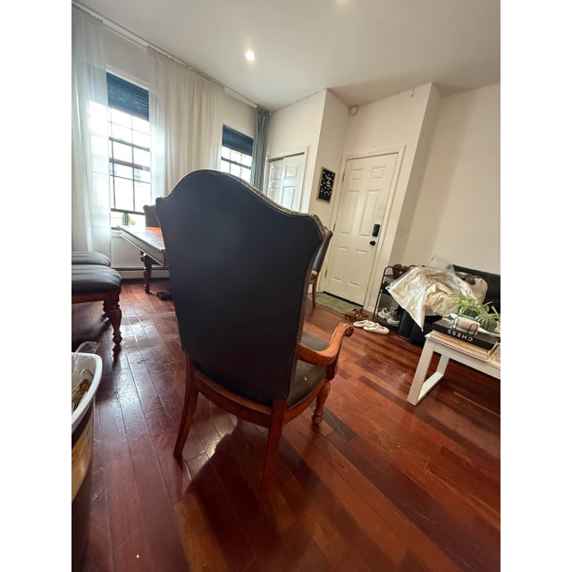 Brown Hickory White Dining Set (Table + 6 Chairs) – Solid Wood, Vintage 2000s For Sale - Image 8 of 9