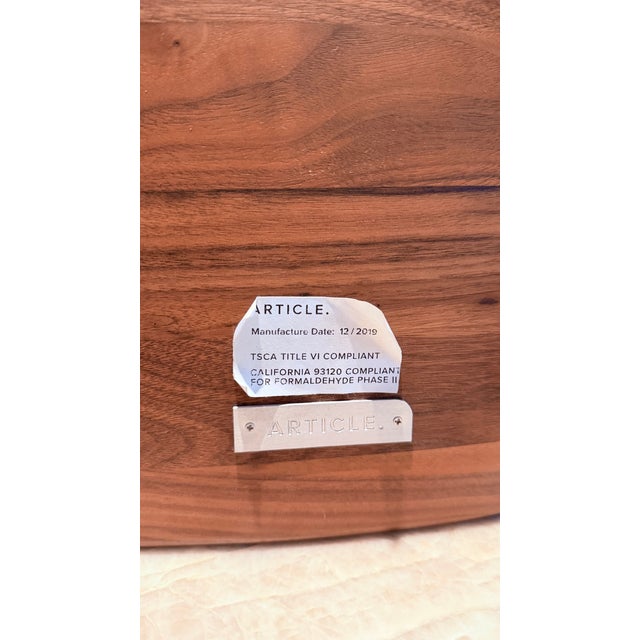2010s Esse Matte Walnut Counter Stool by Article Furniture For Sale - Image 5 of 5