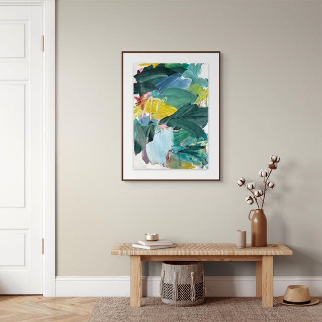 Abstract Contemporary Abstract Acrylic and Pencil on Paper "Alter08" by Marcus Aitken For Sale - Image 3 of 9