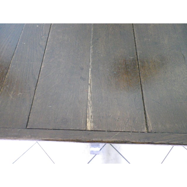 Wood Wooden Bistro Table, 1950s For Sale - Image 7 of 14