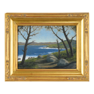 "Sunset Pt. Lobos, Ca" Coastal Landscape in Oil on Linen by Max Flandorfer