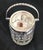 Antique George V Cut Glass Biscuit Barrel with Sterling Silver Mount, 1919 For Sale - Image 3 of 18