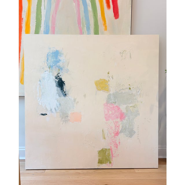 2020s Sarah Trundle, Contemporary Abstract Mixed Media Collage Painting, "The Strangest Dream" For Sale - Image 5 of 7