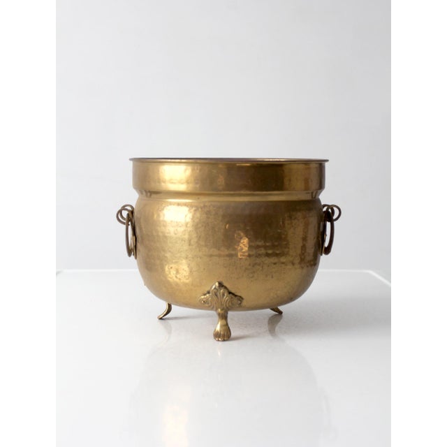 Victorian Antique Victorian Brass Jardiniere Planter For Sale - Image 3 of 14