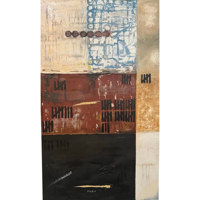 Sculpture Materials Mixed Media Mid Century Modern Abstract Art on Canvas by Craig McCord For Sale - Image 7 of 11