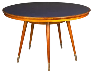 Mid-Century Blue Top Dining or Center Table in the Style of Gio Ponti