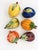 VIETRI Vintage Vietri Italian Ceramic Fruit Dishes – Set of 6 For Sale - Image 4 of 4