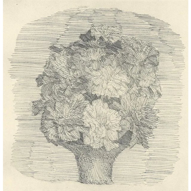 Giorgio Morandi, Zinnias in a Vase, 1957, Lithograph For Sale - Image 3 of 9
