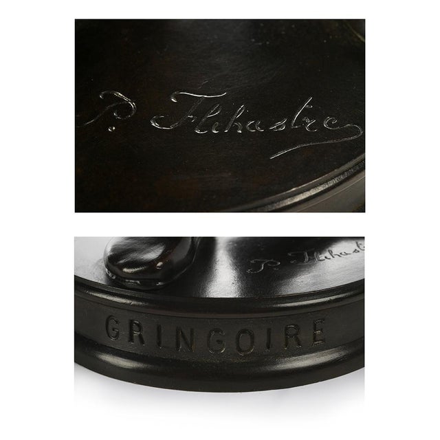 Bronze Gringoire Sculpture by Paul Filhastre For Sale - Image 6 of 7