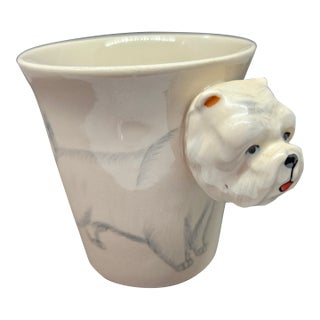 Vintage Westie Terrier Coffee Cup For Sale
