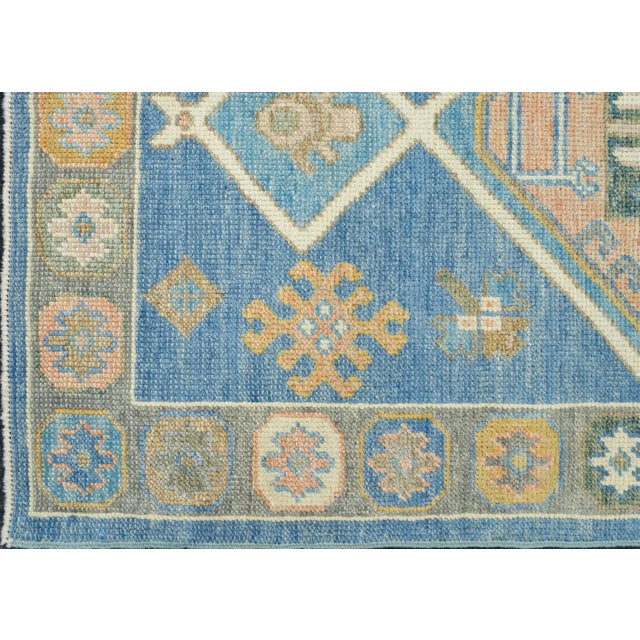 Turkish Oushak Runner Rug 2'11" x 6'6" #17176 For Sale In Houston - Image 6 of 8