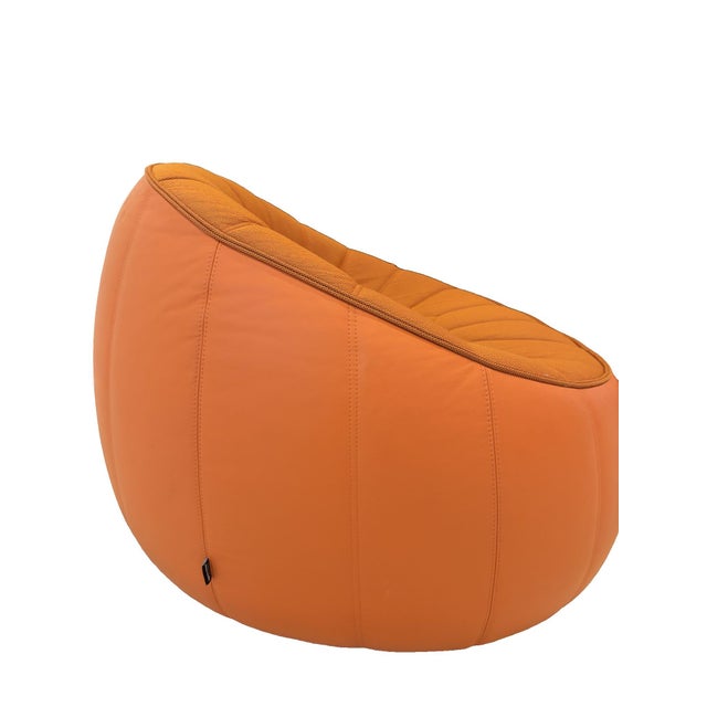 Ligne Roset Ottoman Swiveling Armchair For Sale In Houston - Image 6 of 6