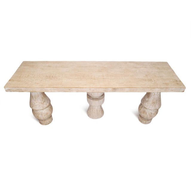 Mid-Century Modern Salvaged Shape Stack Console Table For Sale - Image 3 of 9