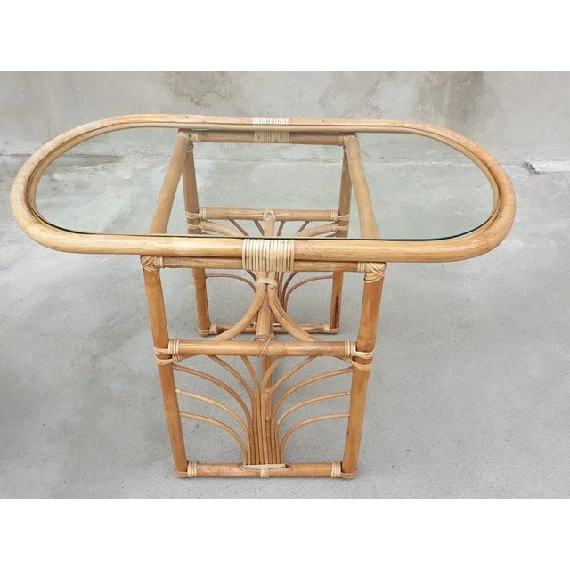 Italian Bamboo Chairs, 1960s, Set of 3 For Sale - Image 6 of 11