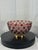 Metal Faberge Court Collection Ruby Red Overlay Crystal Bowl, Presentation Box and Certificate of Authentication For Sale - Image 7 of 9