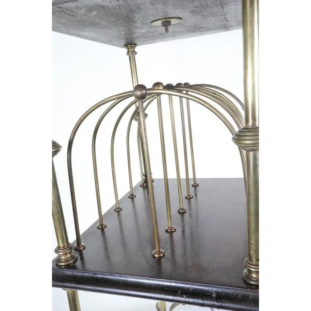 Regency Style Brass Letter Table, 1920s For Sale - Image 9 of 13