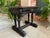 Antique Petite French Carved Oak Dolphin Table Desk Renaissance Gothic C1890 For Sale - Image 4 of 13