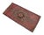 Distressed Low Pile Rug Kurdish Yastik Small Rug Faded Colors Mat Entry Decor - 19'' X 38'' For Sale - Image 6 of 14