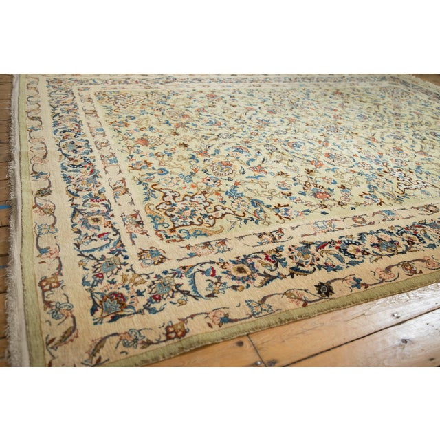1950s Vintage Kashan Carpet - 7'5" x 10'3" For Sale - Image 5 of 11