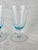 Glass 1970s French Blue Smoked Wine Glasses - Set of 3 For Sale - Image 7 of 10