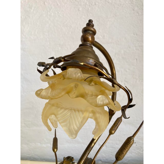 Metal Vintage Art Deco Table Lamp, 1930s For Sale - Image 7 of 11