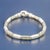 1990s Tiffany & Co Estate German Zig Zag Bracelet 7.5" Sterling Silver 4.5 mm For Sale - Image 4 of 12