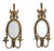 Pair of Maitland Smith Neoclassical Brass Candelabra Sconces For Sale