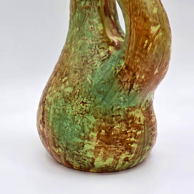 Richard Ginori San Cristoforo 1952 Italian Ceramic Twin-Neck Vase For Sale - Image 12 of 14