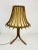 1960s Midcentury Teak and Rattan Table Lamp, circa 1970 For Sale - Image 5 of 12