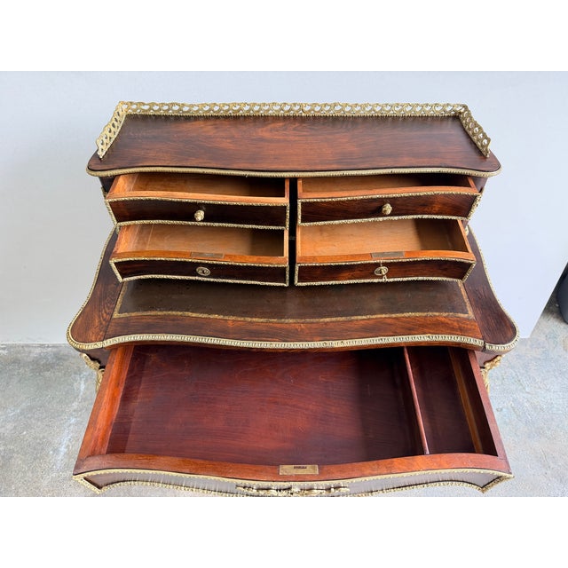 Early 20th Century French Bronze Mounted Ladies Writing Desk For Sale - Image 13 of 13