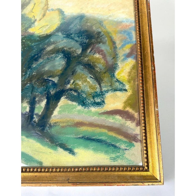 Expressionism Early 20th Century Pastel Landscape by Bernard Gussow (1881-1957) For Sale - Image 3 of 5