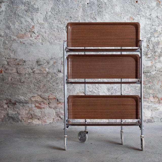Italian Serving Trolley, 1960s For Sale - Image 6 of 15