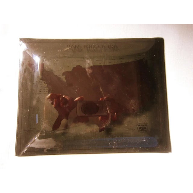 Mid Century Glass Advertising Tray, Area Codes For Sale - Image 4 of 6