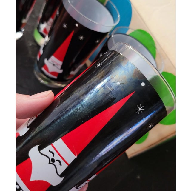 Mid Century Libbey Santa Drinking Glasses- Set of 12 For Sale - Image 10 of 12